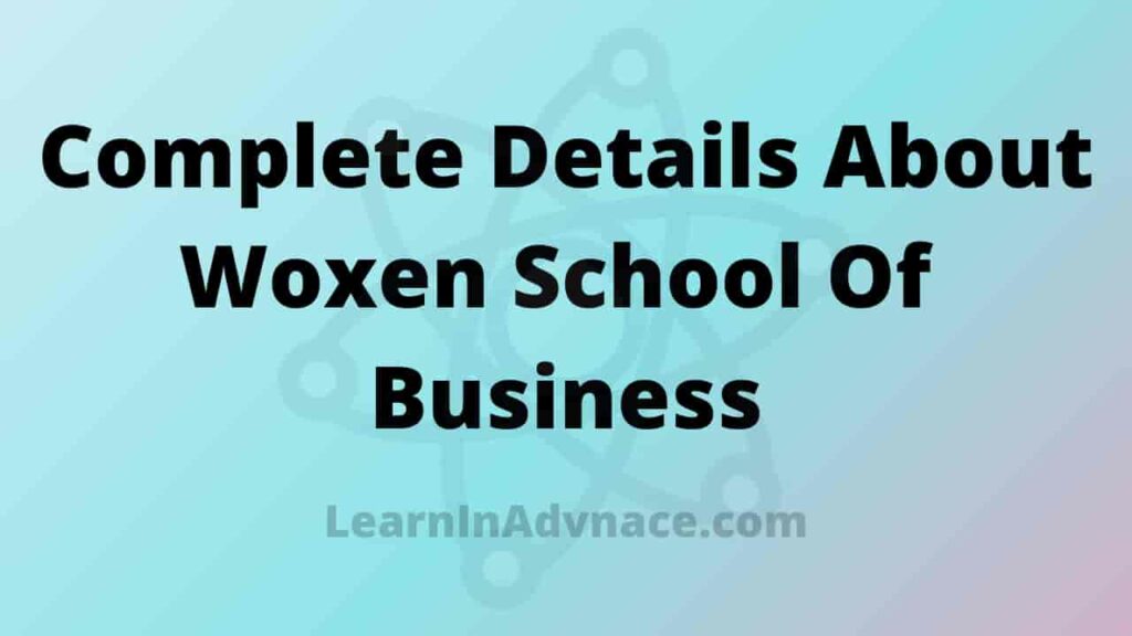 Woxsen School Of Business